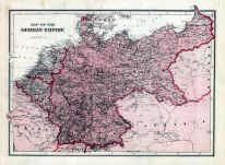 World Map - German Empire, Illinois State Atlas 1876
